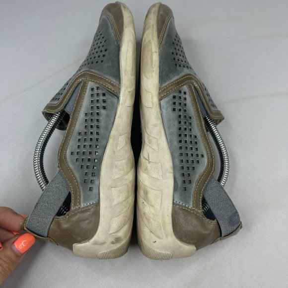 REMONTE Womens 38 (US 7.5-8) Liv 25 Blue Perforated Leather Loafer Flats Comfort - Picture 6 of 9